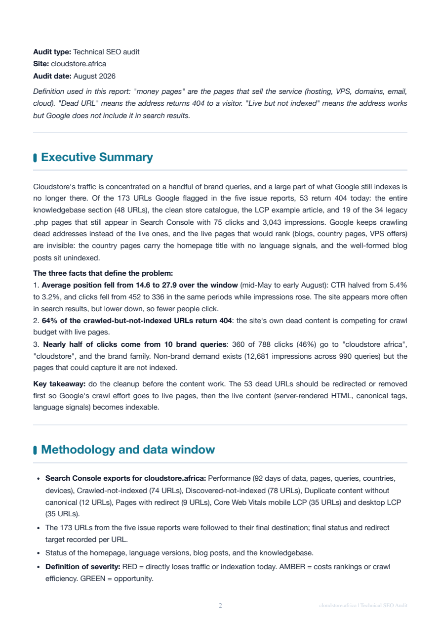 Cloudstore Africa technical report preview